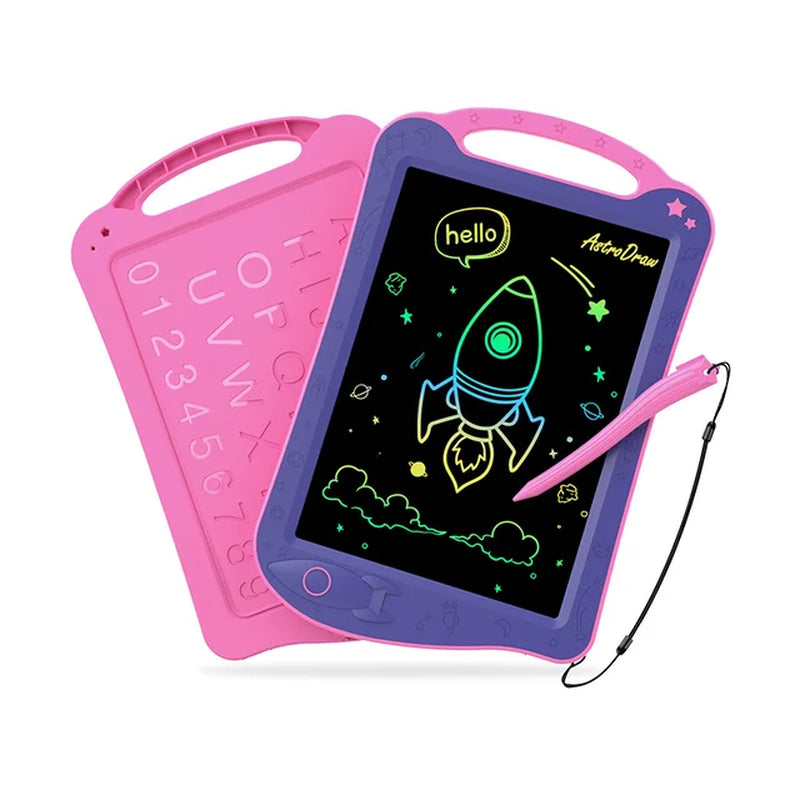 Astrodraw Colored Drawing Tablet for Kids Travel Activities Toy Space Doodle Board Autism Sensory Toddler Gifts for Birthday