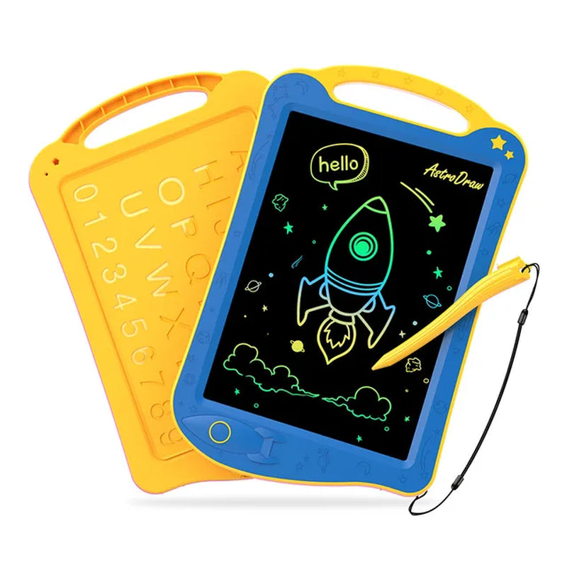 Astrodraw Colored Drawing Tablet for Kids Travel Activities Toy Space Doodle Board Autism Sensory Toddler Gifts for Birthday