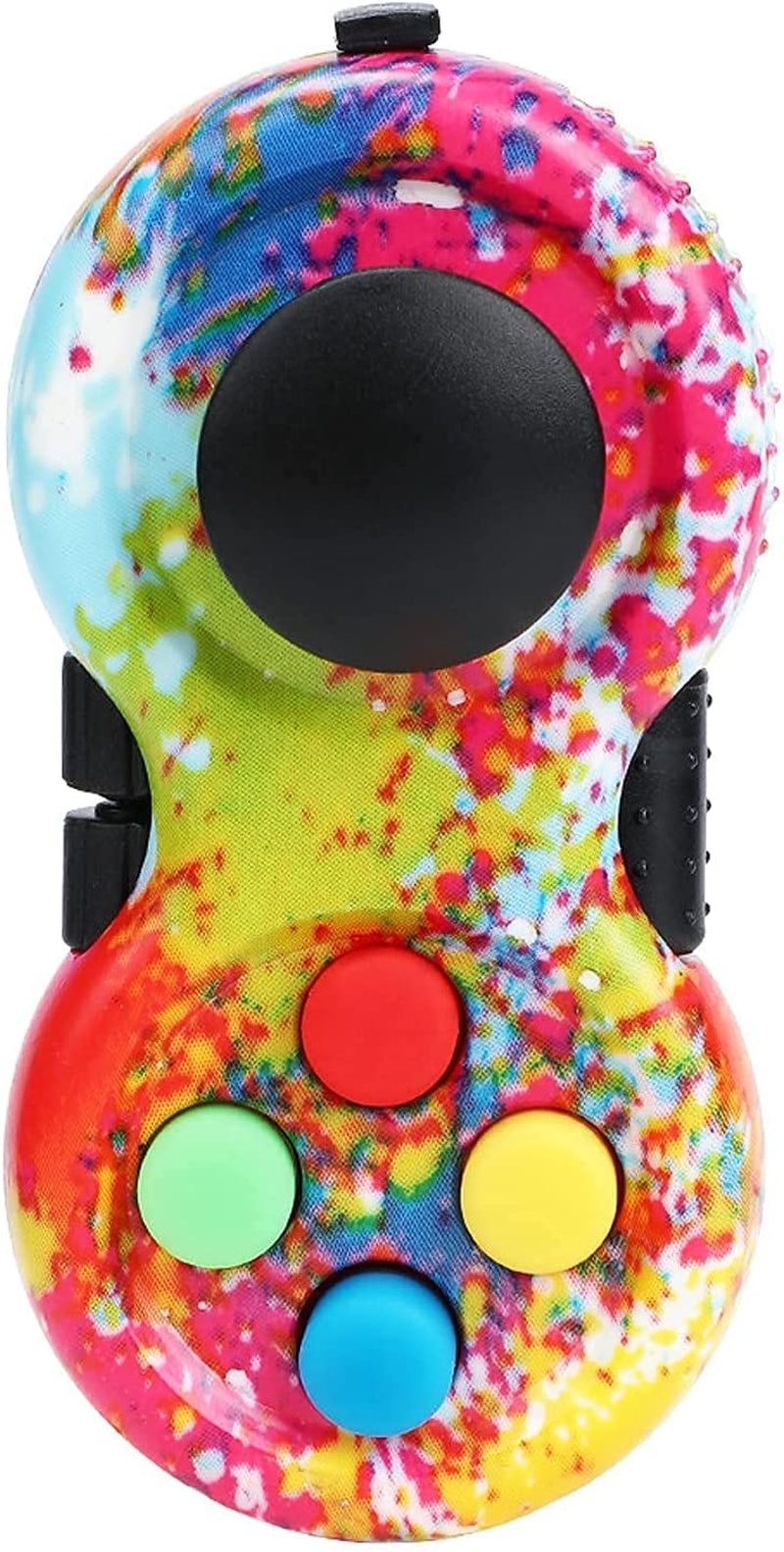 Rainbow Fidget Pad Toy Fidget Controller Pad Fidget Blocks Fidgets Spinner for ADHD ADD OCD Autism Anxiety Stress Relief (Rainbow)