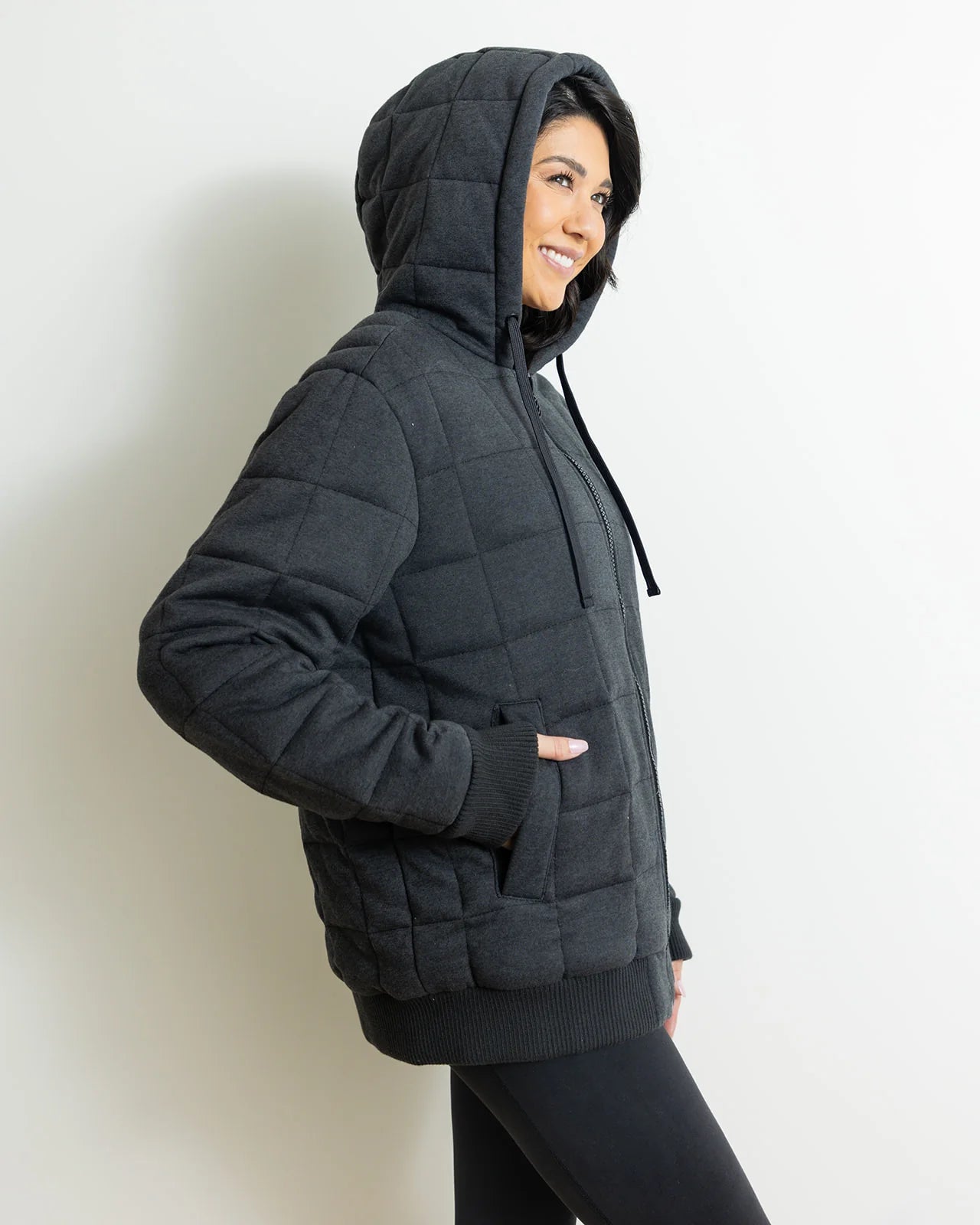 Weighted hoodie - Fleece Cozy Charcoal