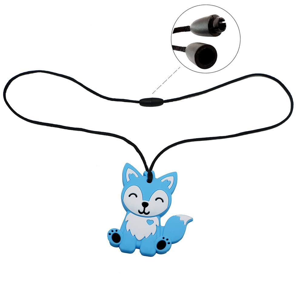 Chew Necklace for Sensory Kids, Silicone Chewy Toys for Kids with Autism, ADHD, SPD, Biting, Chewing Necklaces for Anxiety, Oral Motor Therapy Toys Reduce Fidgeting for Children