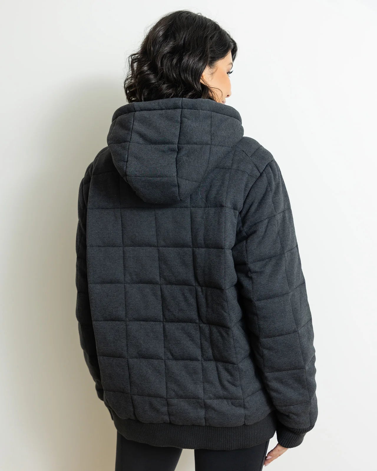 Weighted hoodie - Fleece Cozy Charcoal