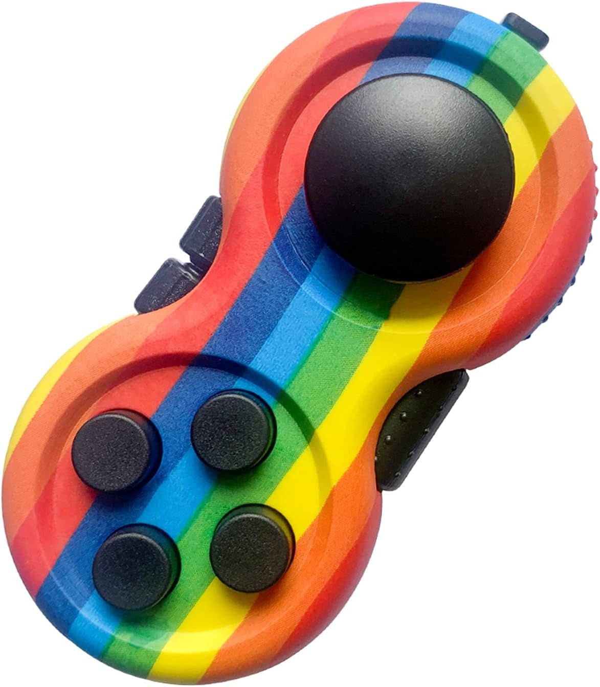 Rainbow Fidget Pad Toy Fidget Controller Pad Fidget Blocks Fidgets Spinner for ADHD ADD OCD Autism Anxiety Stress Relief (Rainbow 1)