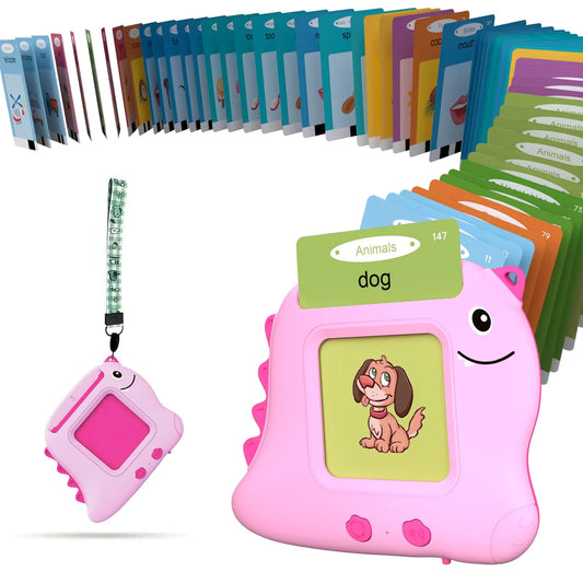 Talking Flash Cards Montessori Learning Toy for Toddler Autism Sensory Product Speech Therapy Toys Preschool Kindergarten Educational Toy Sight Words Phonics for 2 3 4 Year Old Boys Girls