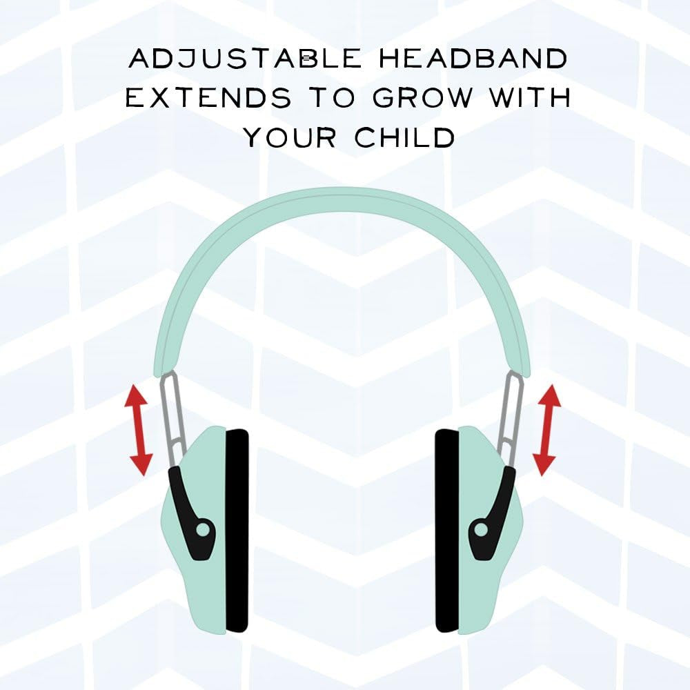 Kids Noise Cancelling Ear Muffs - Toddler Sensory and Autism Hearing Protection Noise Cancelling Headphones