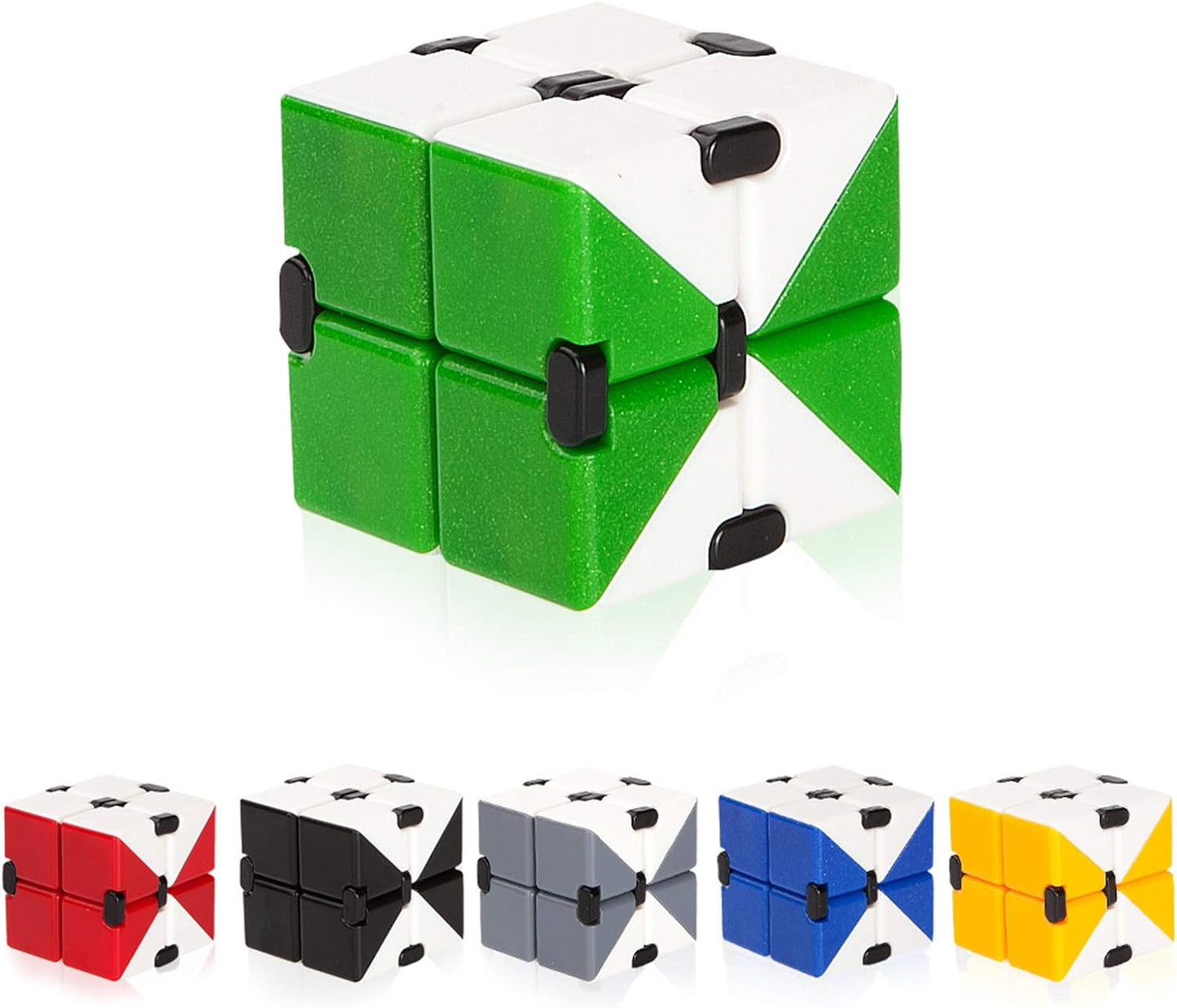 Infinity Cube Sensory Toys for ADD, ADHD Gadgets EDC Fidget Toys Stress Reliever Relaxed Game for Anxiety, Autism, Kids and Adults (Green)