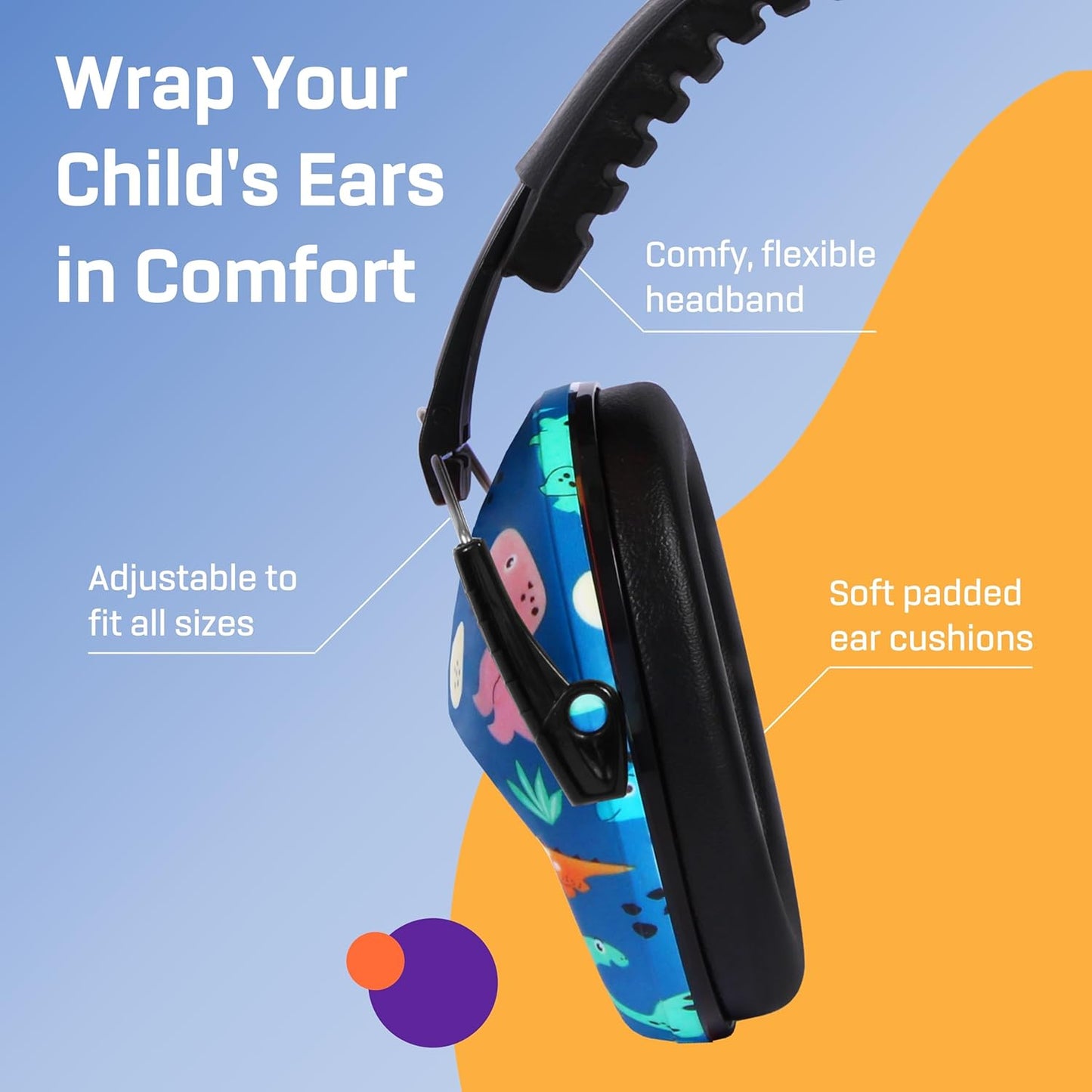 Kids Ear Protection, Noise Canceling Headphones Kids, Age 3-16, 26Db/27Db Noise Reduction, Ear Muffs for Kids