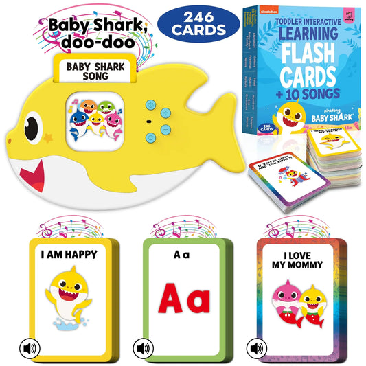 Baby Shark Sensory Flash Cards – Toddler Learning Toy for Autism, Speech & Early Development (Ages 2–4)