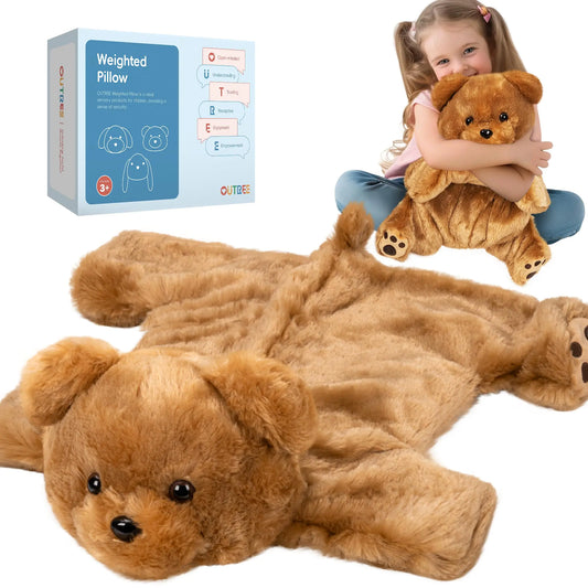 Calming Weighted Lap Pad for Kids – Plush Sensory Bear for Focus, Comfort & Autism Support