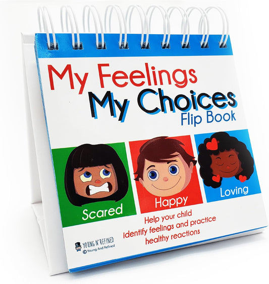 My Feelings My Choices Flip Book Tool for Teaching Processing 22 Different Emotions for Children (5X6.5)