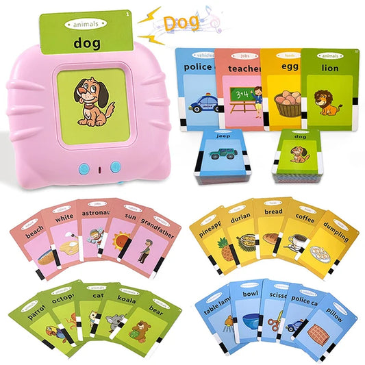 Kids Toddler Talking Flash Cards with 224 Sight Words Montessori Speech Therapy Autism Sensory Toys Learning Educational Gifts